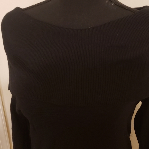 Style and Co Black Cowl Neck Dress - Picture 2 of 4